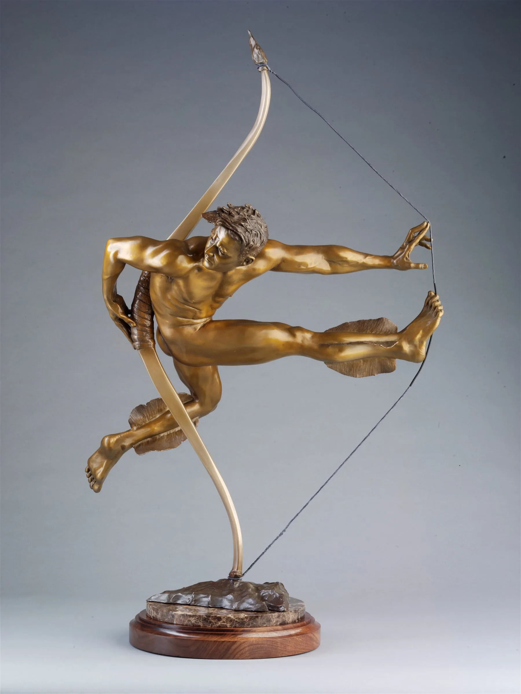 Arrow, bronze sculpture by Colleen Black, full view